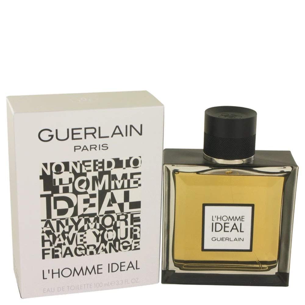 Guerlain L&#39;Homme Ideal Eau de Toilette Spray for Men, Woody Aromatic, 5 Fl Oz