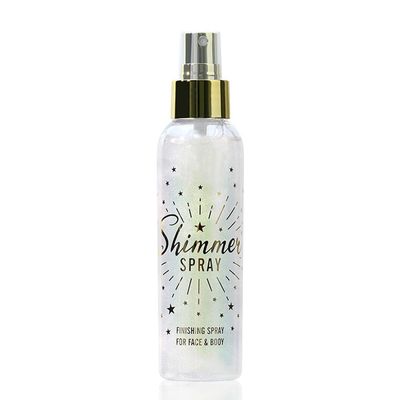 Glitter Spray for Hair and Body, Glitter Body Spray, Glitter Spray for Clothes, Quick-Drying Waterproofing Body Shimmer Spray Suitable for Stage Makeup, Festival Rave 3.72fl Oz (White)
