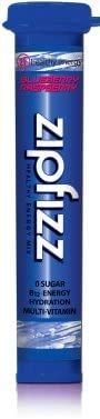 Zipfizz Healthy Energy Drink Mix, Limited Edition Blueberry Raspberry, 11g Single serving tubes - 30 Count