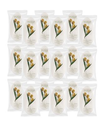 Tulip 204 Count TravelSpa Facial Body Soap 0.7 Ounce Hotel Size In Bulk Individually Wrapped Scented With A Fresh Fragrance