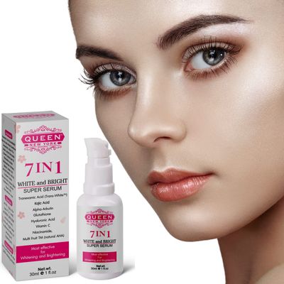 QUEEN 7in1 Super Serum-5 Tranexamic Acid,5 Kojic Acid,2 Alpha Arbutin No Fragrance by Queen Natural New York(Pack of 1)