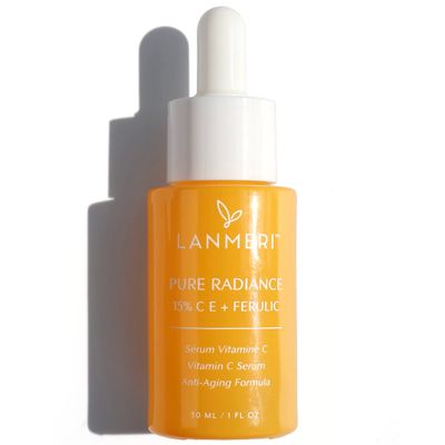 Vitamin C Serum With Ferulic Acid CE Ferulic Face Serum With 15 Ascorbic Acid, Vitamin E, Hyaluronic Acid - Vit C Serum for Deep Hydration, Brightening, Anti-aging, Anti Wrinkle, Skin Repair 1 Fl Oz