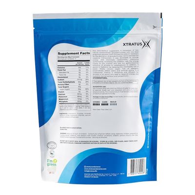 Xtratus Endurance Fluids Unflavoured - Superfuel Drink Mix with Carbohydrates and Electrolytes. 21 (GlucoseFructose). Gut friendly. Colorants and Preservatives Free, NON GMO. Vegan - 35.27 Oz.