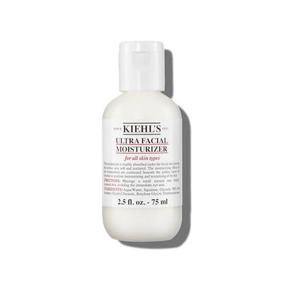 Kiehl&#39;s Ultra Facial Moisturizer, for Easy Daily Hydration, Infused with Squalane and Glycerin, Replenishes Moisture Barrier and Softens Skin, Suitable for All Skin Types, Fragrance-Free - 2.5 fl oz