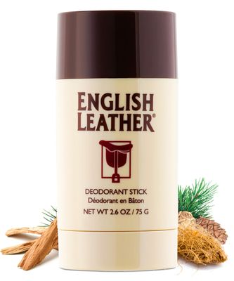 English Leather Deodorant for Men - Classic Masculine with Long Lasting Citrus, Aromatic Woody Scent (2.6 Oz 75 g)