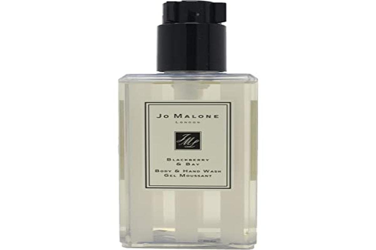 Jo Malone London Body and Hand Wash Gel for All Skin Types, Scent Blackberry and with Pump (No BoxUnboxed) bay, 8.5 Ounce