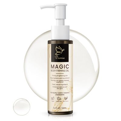 Magic Body Firming Oil, 3.38 FL OZ, Post-Shower Body Oil for Women - Natural, Fragrance-Free, with Jojoba Oil to Tighten, Hydrate Nourish Dry Skin, Lightweight Non-Greasy for Full Body Use