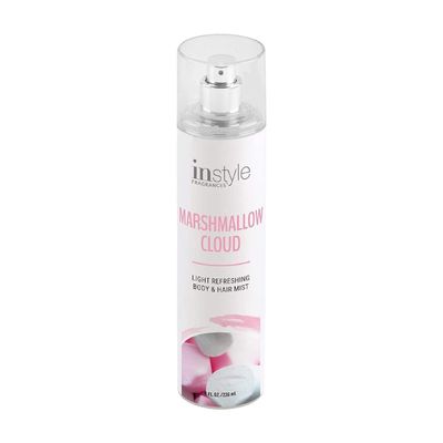Instyle Fragrances Body Hair Mist Marshmallow Cloud Scent With Panthenol CLEAN, Vegan, Paraben Free, Phthalate Free Premium 8 Fl Oz Spray Bottle
