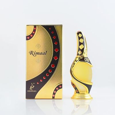 Khadlaj Rimaal Brown Concentrated Perfume Oil for Unisex, 0.5 Ounce