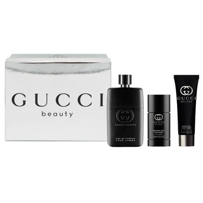 Gucci Guilty Pour Homme Gift Set (Eau de Parfum 3 fl. oz Deodorant 2.4 fl. oz Shower Gel 1.6 fl. oz)