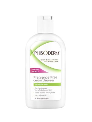 Phisoderm Fragrance Free Cream Cleanser For Sensitive Skin 6 oz (Packs of 6)