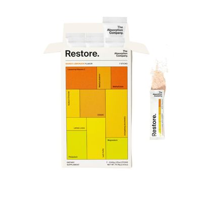 Electrolyte Powder Packets - Workout Recovery Hydration Drink Mix with Liposomal Glutathione, Vitamin C Methylated B Vitamins - Mango Lemonade (7 Sticks)