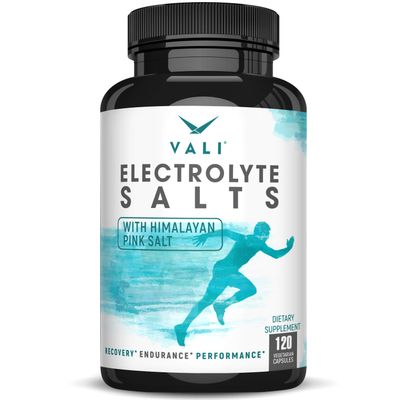 VALI Electrolyte Salts Rapid Oral Rehydration Replacement Pills. Hydration Nutrition Powder Supplement, Recovery Relief Fast. Fluid Health Essentials. Keto Salt Mineral Tablets. 120 Veggie Capsules