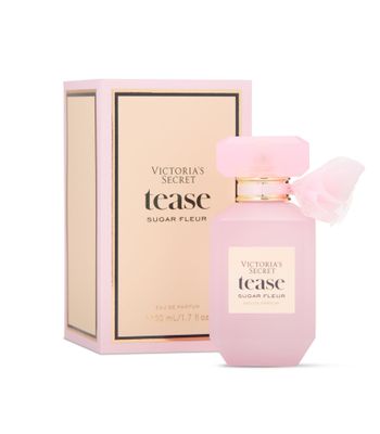 Victoria&#39;s Secret Tease Sugar Fleur Eau de Parfum, Notes of Fresh Apple, Floral Bud and Pink Caramel, Perfumes for Women (1.7 oz)