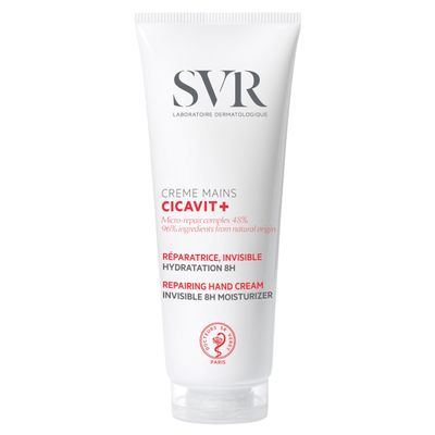 SVR Cicavit Hand Cream With Glycerin, Prebiotic Coconut Oil. 8hr Protection For Extremely Dry Damaged Hands. Fragrance Free Moisturizer That Absorbs Quickly Brings Immediate Relief. 2.5 Fl.oz.