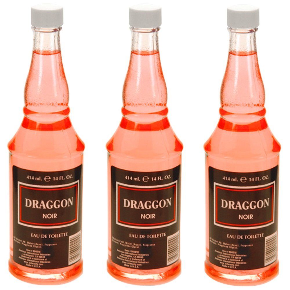 Clubman Barber Salon Men Draggon Noir Cologne 14 oz BB-904010 (3 Pack)
