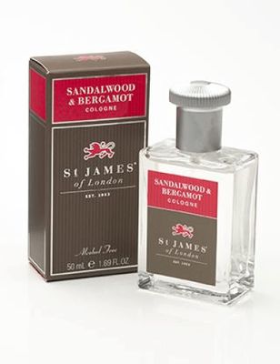 St James of London Sandalwood Bergamot Cologne, 1.69 Fl Oz