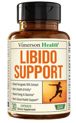 Libido Support For Men Testosterone Supplement for Men with Fenugreek, Maca Root, Tongkat Ali, Horny Goat Weed, Tribulus. Male Enhancing Supplement, Testosterone Support, Muscle Builder - 60 Capsules