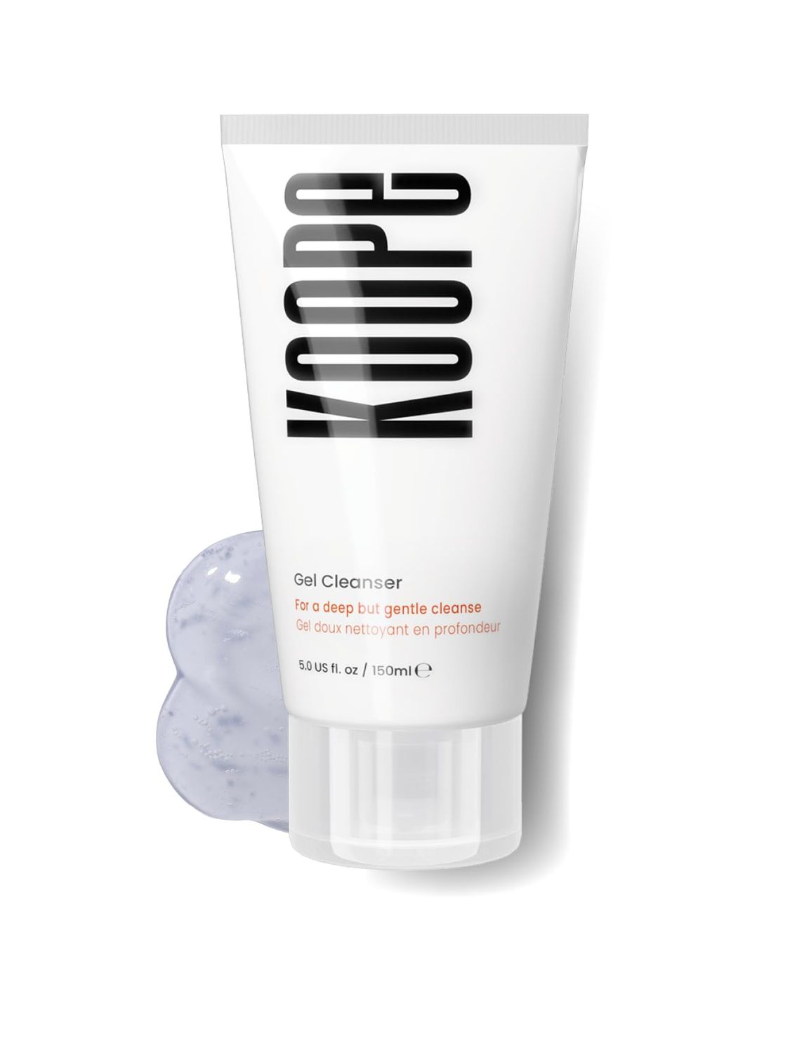 Koope Gel Face Cleanser, For All Skin Types, Soothing Softening Face Wash Makeup Remover with Oat Amino Acids, Cucumber Kiwi Extract Aloe, Free of Parabens, Sulphates Fragrances, 5.0 FL OZ