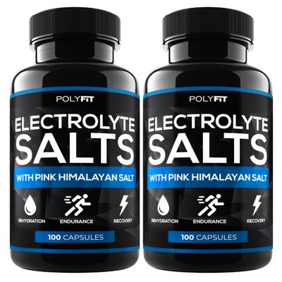 (2 Pack 200 Salt Pills) Salt Tablets Electrolyte for Runners - NSF Certified - Electrolytes Replacement for Rapid Hydration, Recovery, and Endurance