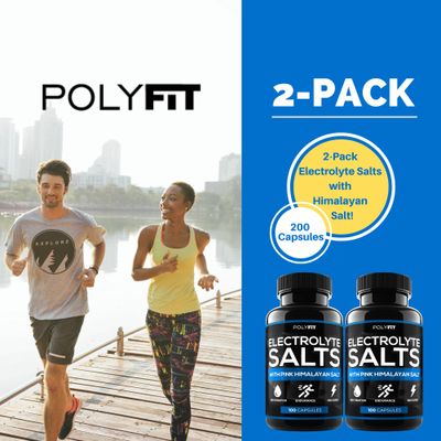 (2 Pack 200 Salt Pills) Salt Tablets Electrolyte for Runners - NSF Certified - Electrolytes Replacement for Rapid Hydration, Recovery, and Endurance