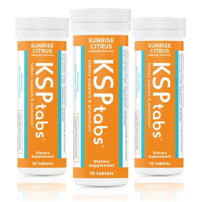 KSPtabs Sunrise Citrus All Natural Hydration Health Supplemen, 3 Pack