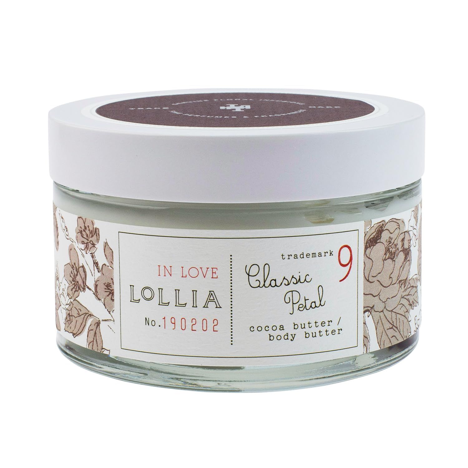 LOLLIA In Love Body Butter, 5.5 oz. - Classic Petal Fragrance - Shea Butter Cocoa Butter, Body Lotion for Women, Hydrating Smooth Body Moisturizer
