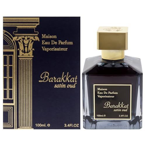 Youshah Perfumes Maison Barakkat Satin Oud by Fragrance World for Unisex - 3.4 oz EDP Spray