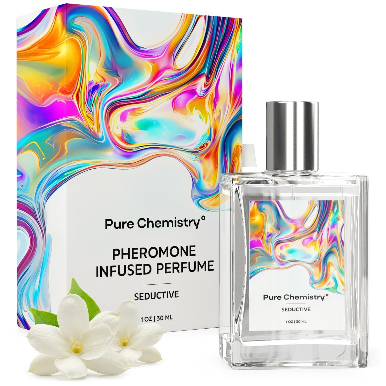 Premium Pheromones Perfumes for Women with White Jasmine - Long-Lasting Enhanced Scents Best Pheromone Perfume for Women Cologne - Feromonas Perfume Woman to Attract Men - 30 ml (1 fl oz)