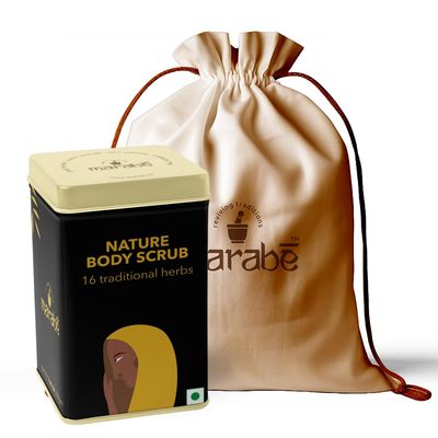 Marabe Body Scrub - Exfoliating Revitalizing Formula with 16 Traditional Herbs for Soft, Renewed Skin Perfect Radiant Skin Floral Fragrance Scrub and Wash Pefect Gift for Bride