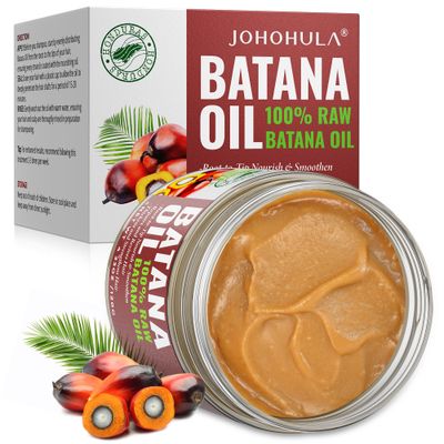 Johohula Batana Oil for Hair Growth 100 Pure Batana Oil for Strengthening Thin Hair - Hair Care Oil for Women To Nourish Dry Frizz Damaged Split End Hair 4.23 OZ