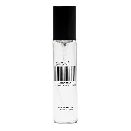 DedCool Eau de Parfum (Xtra Milk - 0.5 fl oz) with Notes of Bergamot, White Musk, Amber, Clean, Perfume for Men Women, Long Lasting, Luxury Fragrance, Non-Toxic, Genderless, Vegan, Fragrance For All