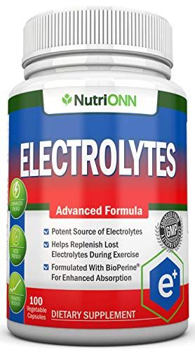 Electrolytes - 100 Natural Electrolyte Replacement Capsules - Premium Keto Friendly Pills - No Sugar - Great for Hydration, Renewal Revitalizing - Trace Minerals Potassium, Magnesium, Sodium Salts