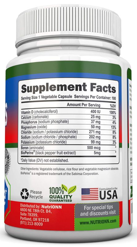 Electrolytes - 100 Natural Electrolyte Replacement Capsules - Premium Keto Friendly Pills - No Sugar - Great for Hydration, Renewal Revitalizing - Trace Minerals Potassium, Magnesium, Sodium Salts