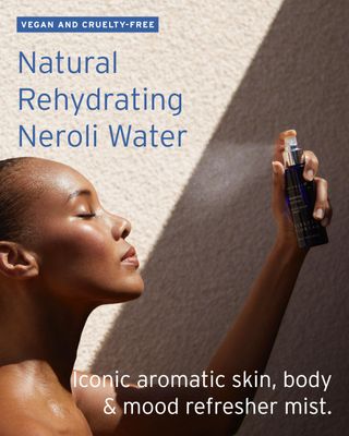 Kerstin Florian Neroli Water Face Mist Orange Blossom Aromatherapy Spray Hydrate Refresh Skin with Probiotics Peptides All Natural Vegan Cruelty Free (3.4 fl oz)