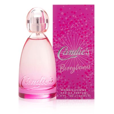 CANDIE&#39;S Berrylicious Perfumes for Women wNotes of Wild Strawberry, Juicy Mandarin, Raspberry, Apple Blossom, and Vanilla Orchid, Fresh Floral Womens Fragrances, 3.4 fl oz Perfume for Women