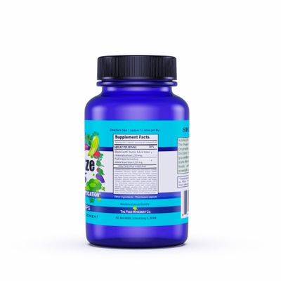 The Food Movement - Alkalize 55, 55 Fermented Foods with Black Earth Humic Fulvic Trace Minerals, Electrolytes pH Balance, Immune Boosting, Vegan - 30 Veggie caps