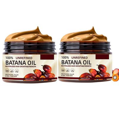 Baorder 2Pcs Raw Batana Oil for Hair Health,100 Natural,Pure,Unrefined and Authentic Cold Pressed Organic Sebi Batana Oil from Honduras,Prevent Hair Loss Repairs Damaged,for Men and Women