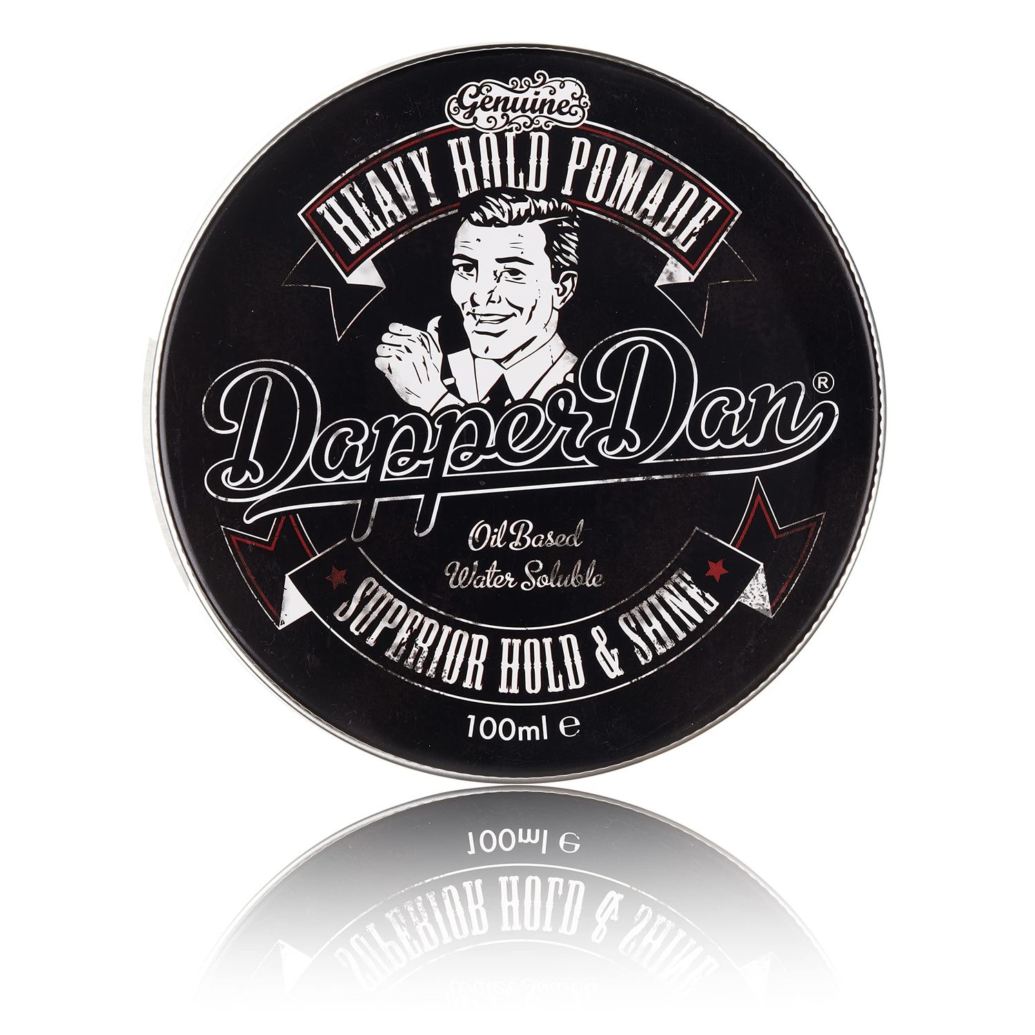 Heavy Hold Pomade By Dapper Dan, Superior Hold, Petrolatum Free, No Build Up, Liquorice Vanilla Fragrance 100ml