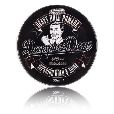 Heavy Hold Pomade By Dapper Dan, Superior Hold, Petrolatum Free, No Build Up, Liquorice Vanilla Fragrance 100ml
