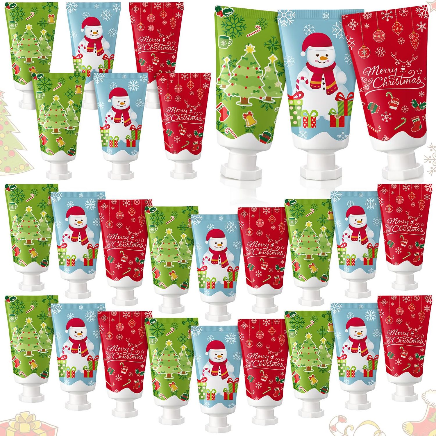 Heigble 24 Pcs Christmas Lotion bulk Travel Size Body Lotion Natural Fragrance Moisturizing Body Cream for Women Birthday Xmas Gift Stocking Stuffer