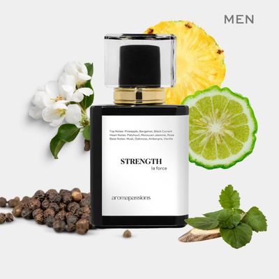 aromapassions STRENGTH Inspired by CRD AVENTUS (VINTAGE formula) Pheromone Perfume Cologne for Men Extrait De Parfum Long Lasting Dupe Clone Essential Oil Fragrance Perfume De Hombre