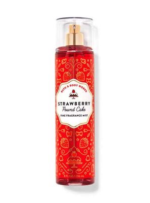 Bath Body Works (8 fl.oz 236 mL) Strawberry Pound Cake Fragrance Mist (Packaging Design Varies)