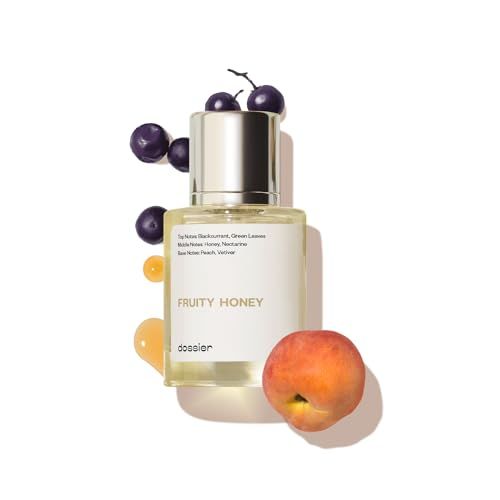 Dossier - Fruity Honey - Eau de Parfum - Inspired by J.Malone&#39;s Nectarine Blossom Honey - Perfume Luxury - Pure Infused - Paraben-Free - Vegan - For Women Men Unisex - Fragrance 1.7 oz (Spray 50ml)