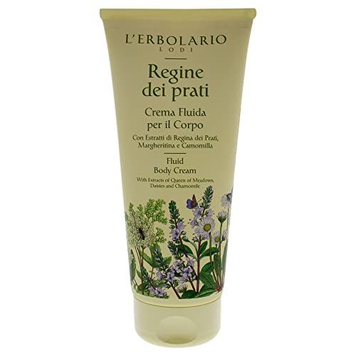 L&#39;Erbolario Regine Dei Prati Fluid Body Cream - Delicate And Innocent Fragrance - Re-Awakens The Natural Softness Of The Skin - Preserves Skin&#39;s Moisture - Provides An Anti-Radical Action - 6.7 Oz