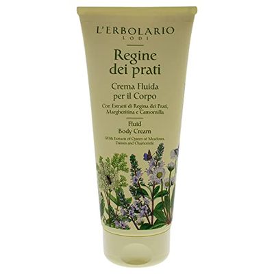 L&#39;Erbolario Regine Dei Prati Fluid Body Cream - Delicate And Innocent Fragrance - Re-Awakens The Natural Softness Of The Skin - Preserves Skin&#39;s Moisture - Provides An Anti-Radical Action - 6.7 Oz