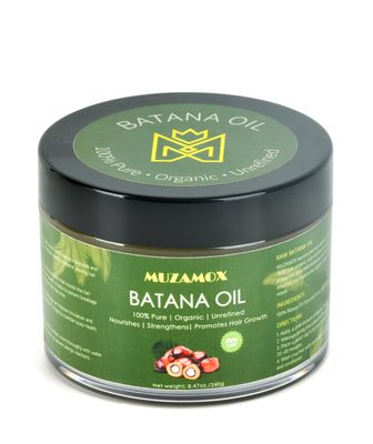 MUZAMOX Batana Oil for Hair Growth Dr Sebi Organic, 100 Pure, Unrefined and Raw Batana Oil from Honduras, Promotes Hair Growth for Men Women, 8.43 OZ