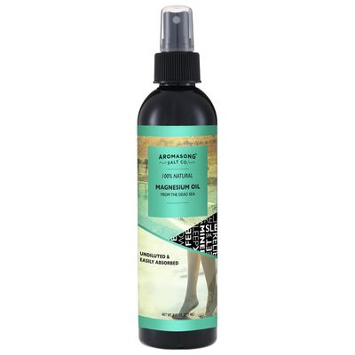 Aromasong Extra Strength Ultra-Pure Magnesium Spray (23mg Magnesium in Each Spray) 8 Oz, Magnesium Oil (8 oz.)