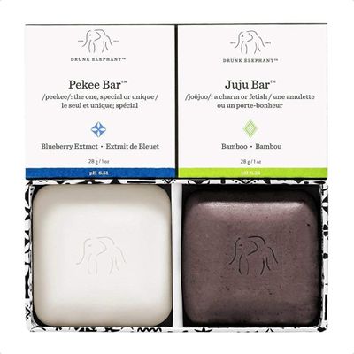 Drunk Elephant Juju and Pekee Baby Bar Duo - 28 g1 oz Each - Clean Clinical Skincare - Cruelty-Free - Dermatologist-Tested - Free of Essential Oils, Silicones, and Fragrance