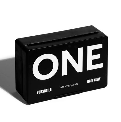 THESALONGUY One Hair Clay, 3-in-1 Styling Pomade, Cream Clay, Bergamot, Calendula Amber Fragrance, Blackwhite